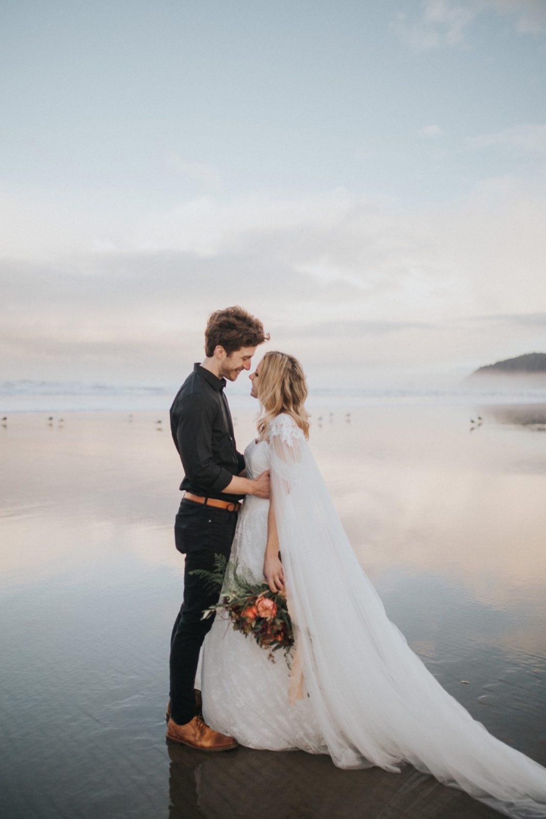 Sunrise Oregon Coast Elopement | Destination Wedding Photographer